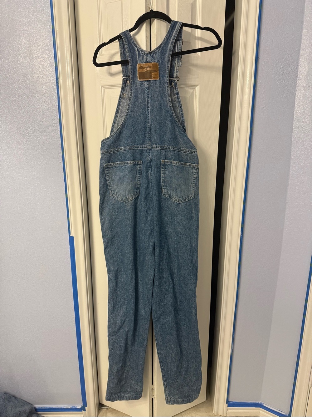 vintage Wrangler denim overalls made in USA